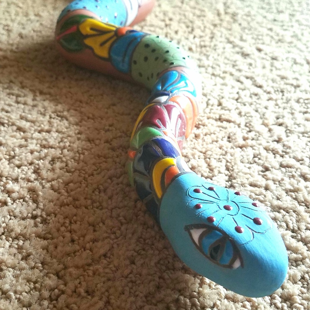 Talavera pottery snake